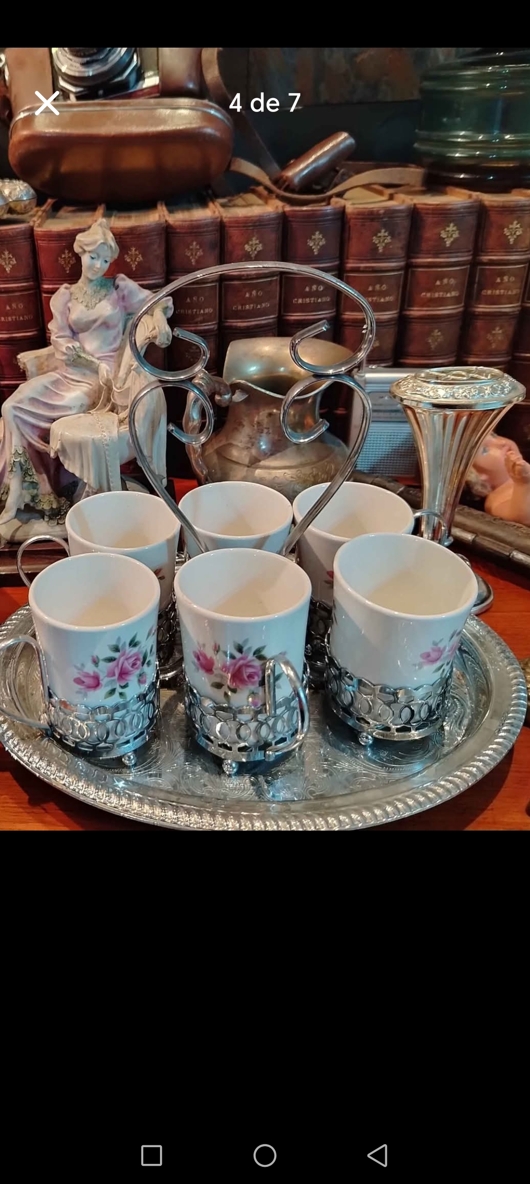 JUEGO DE TE EN PORCELANA INGLES